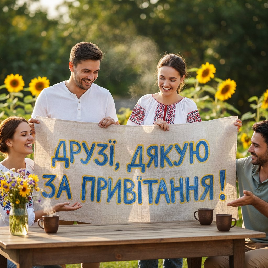 друзі дякую за привітання