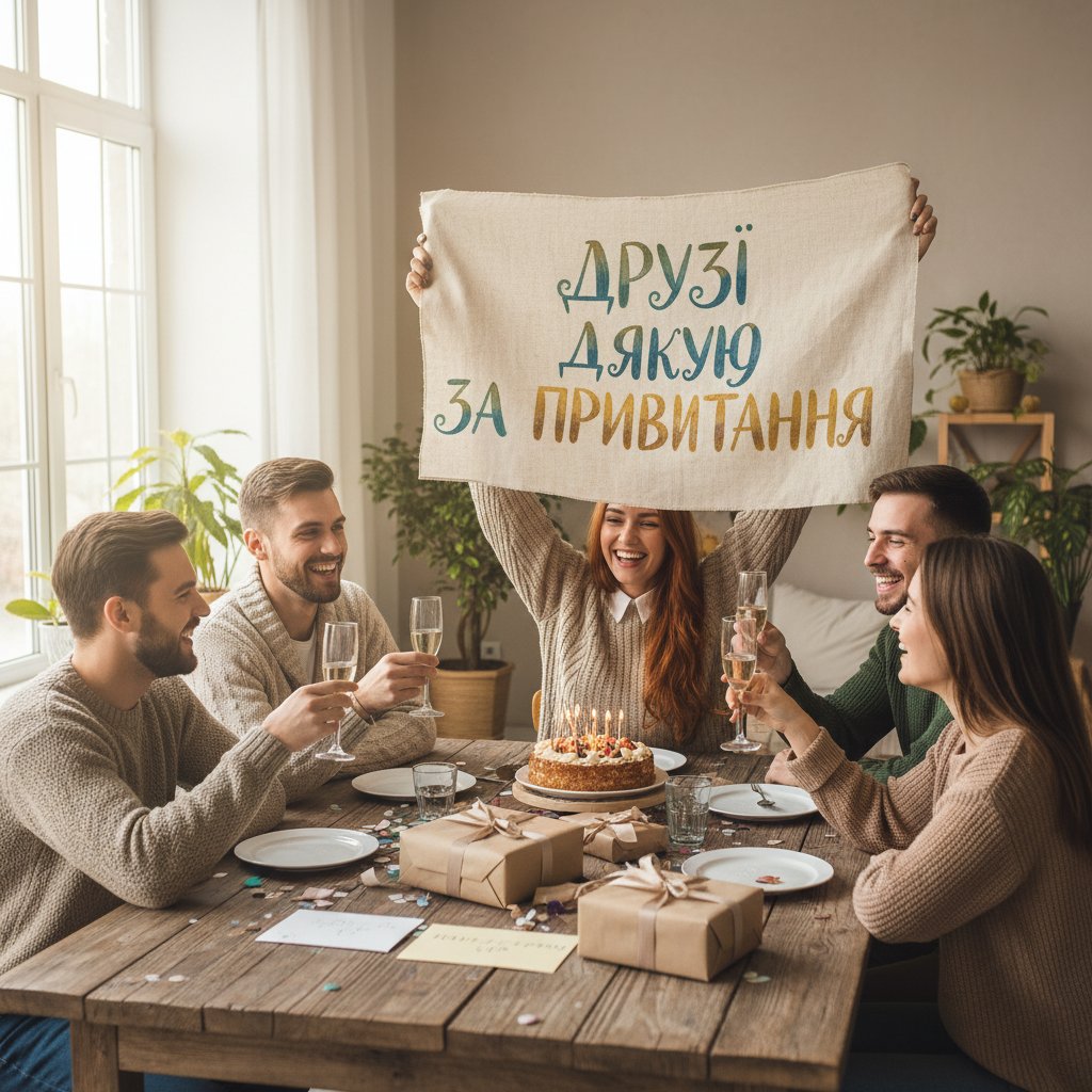 друзі дякую за привітання