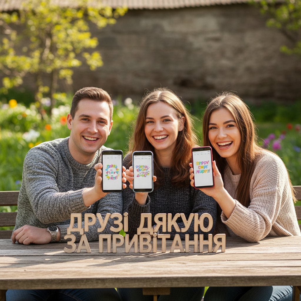 друзі дякую за привітання