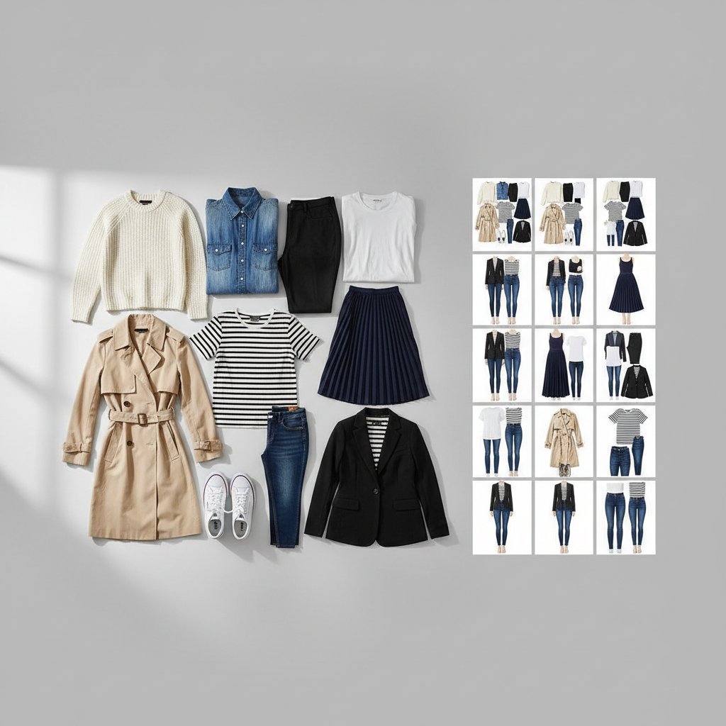 Капсульний гардероб на сезон: 10 базових речей, що створюють 30 стильних образів