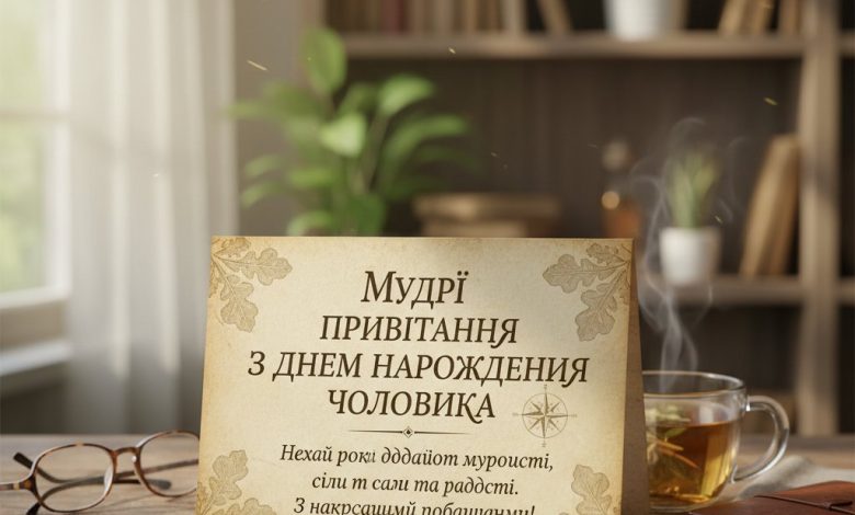 мудрі привітання з днем народження чоловіка