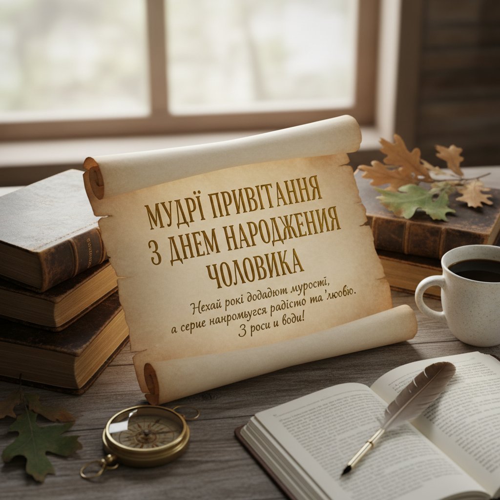 мудрі привітання з днем народження чоловіка