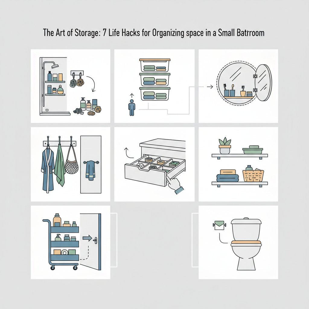 Мистецтво зберігання: 7 лайфхаків для організації простору в маленькій ванній кімнаті