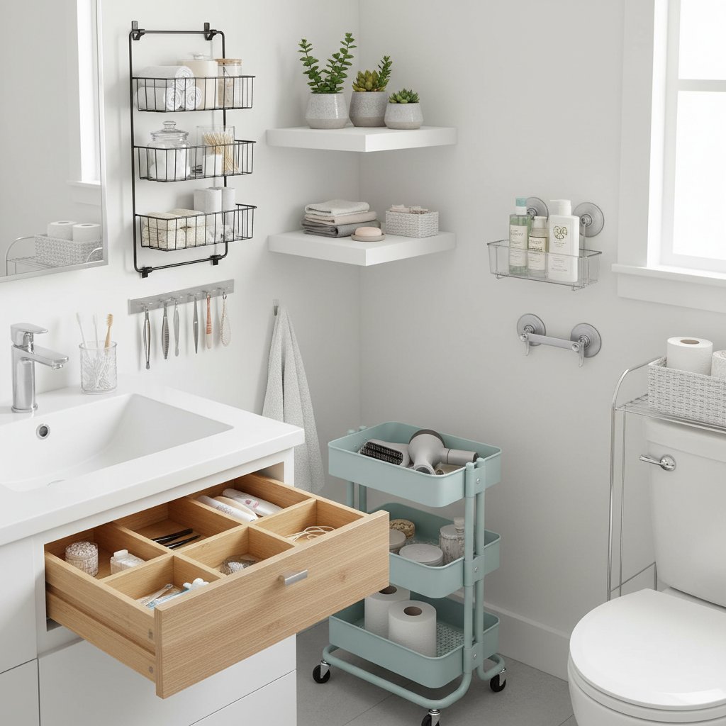 Мистецтво зберігання: 7 лайфхаків для організації простору в маленькій ванній кімнаті