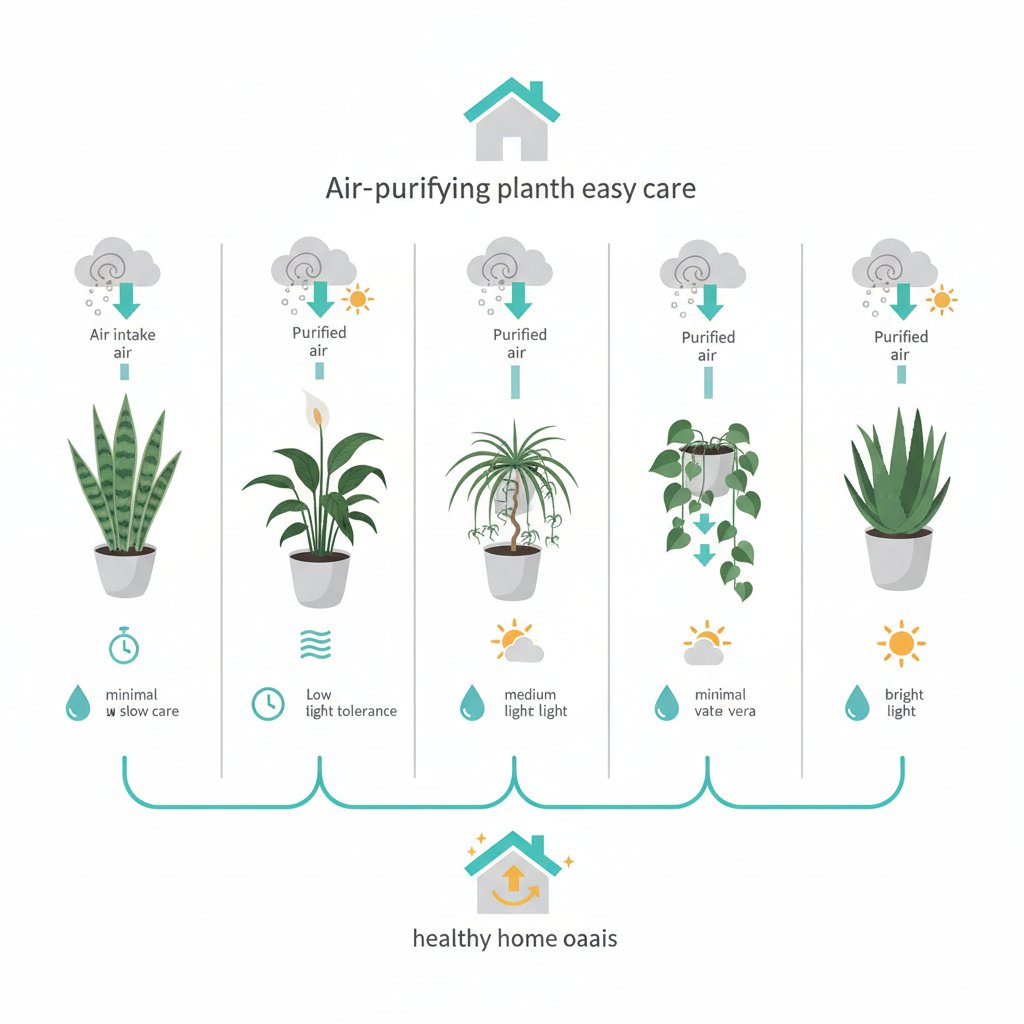 Оаза в квартирі: топ-5 кімнатних рослин, які очищують повітря та не потребують складного догляду