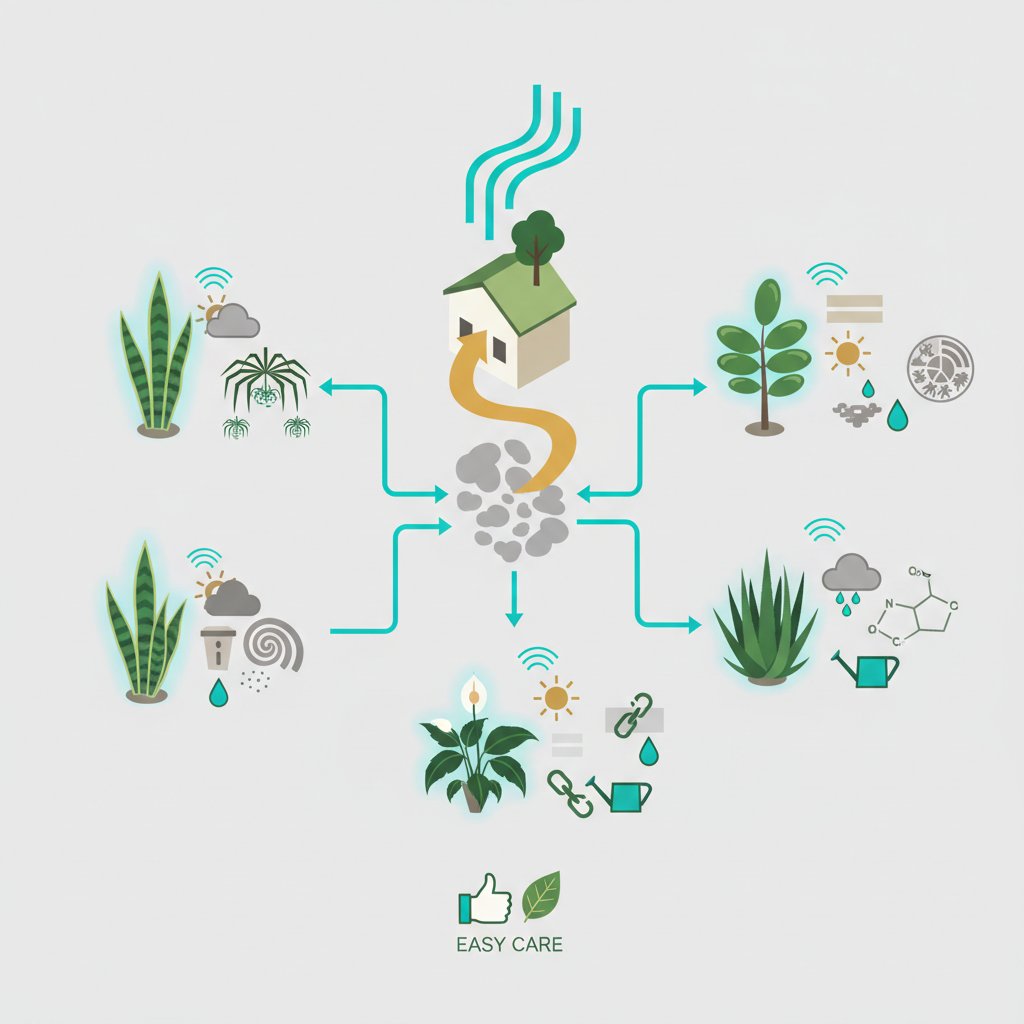 Оаза в квартирі: топ-5 кімнатних рослин, які очищують повітря та не потребують складного догляду