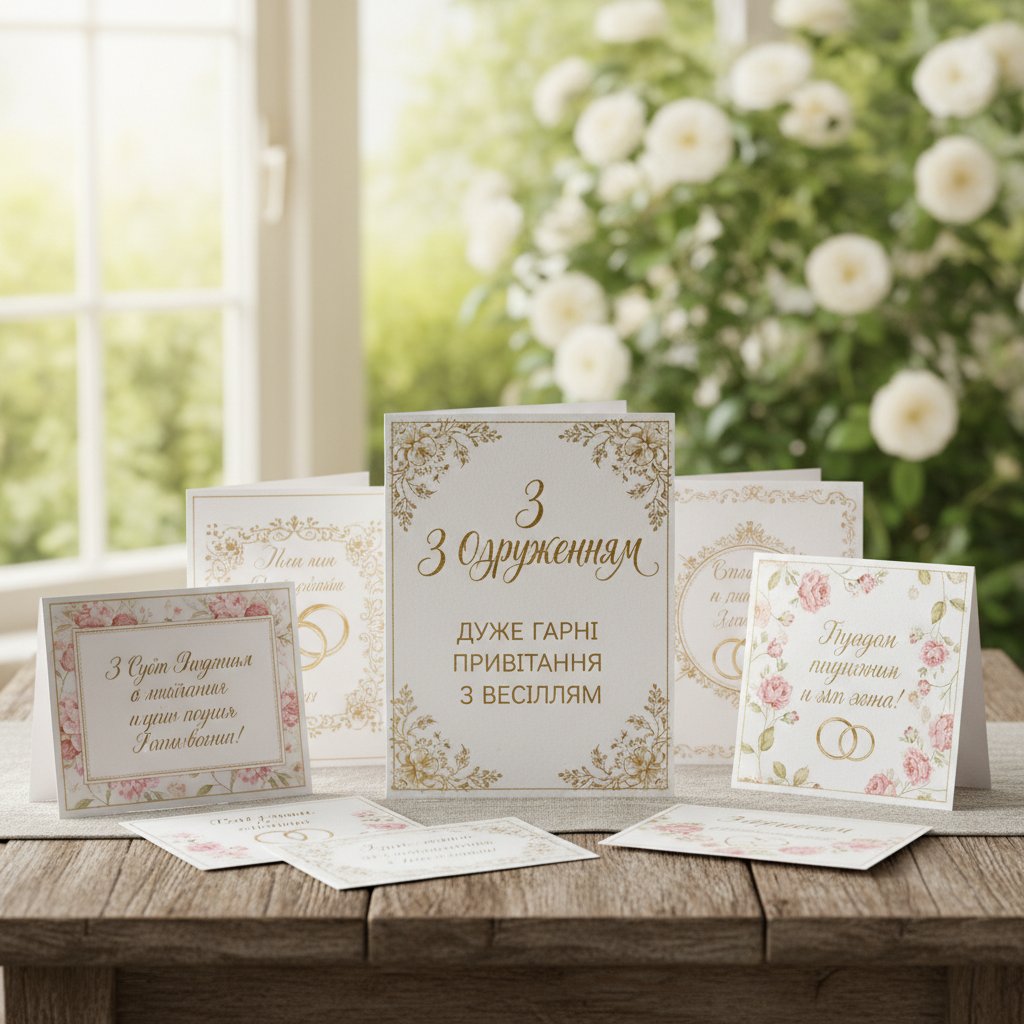 одруженням дуже гарні привітання з весіллям