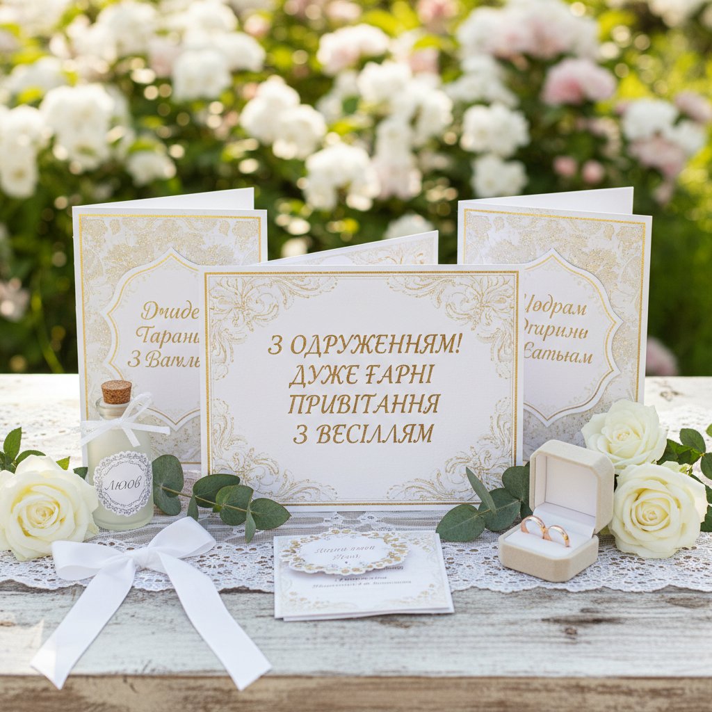 одруженням дуже гарні привітання з весіллям