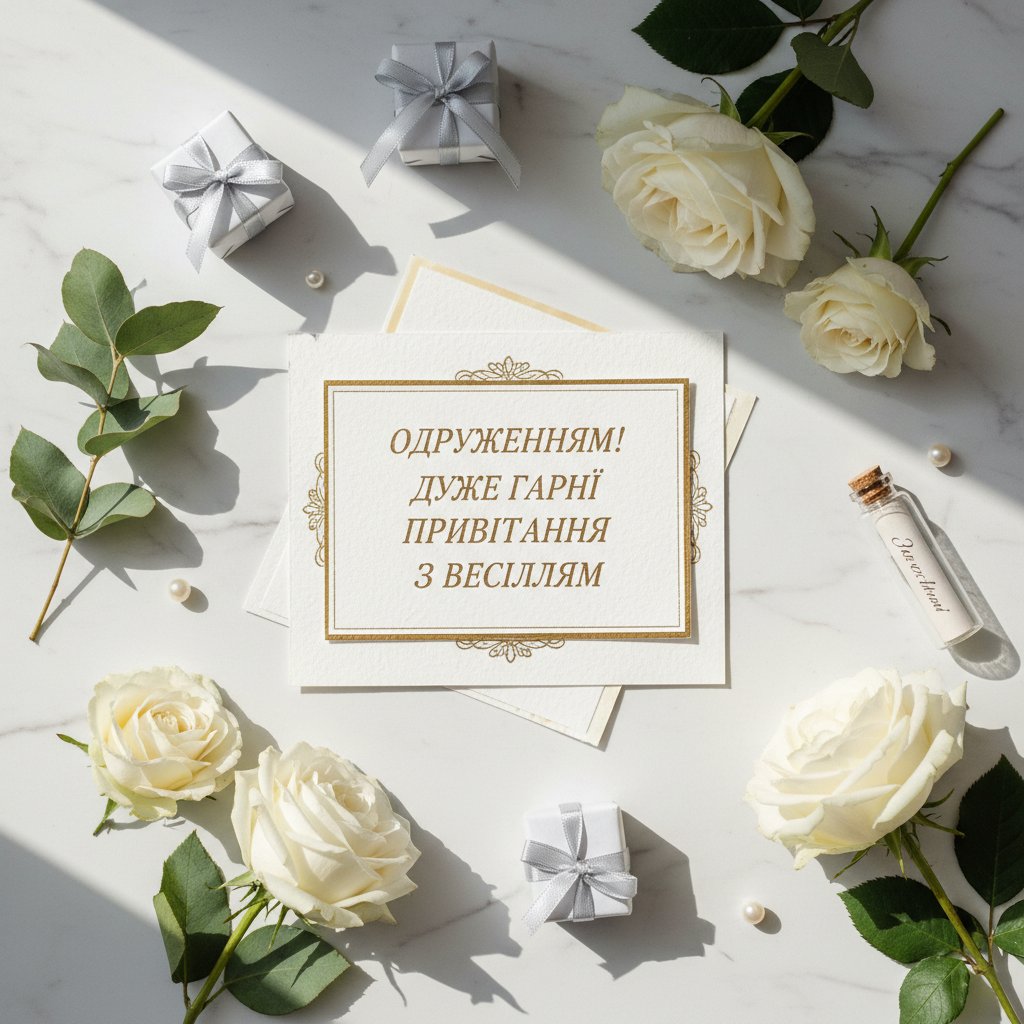 одруженням дуже гарні привітання з весіллям