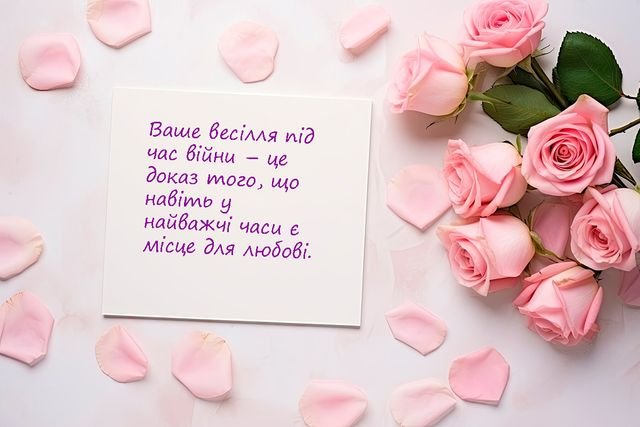 одруженням дуже гарні привітання з весіллям