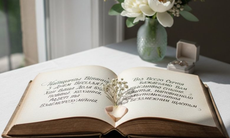 оригінальні привітання з весіллям своїми словами