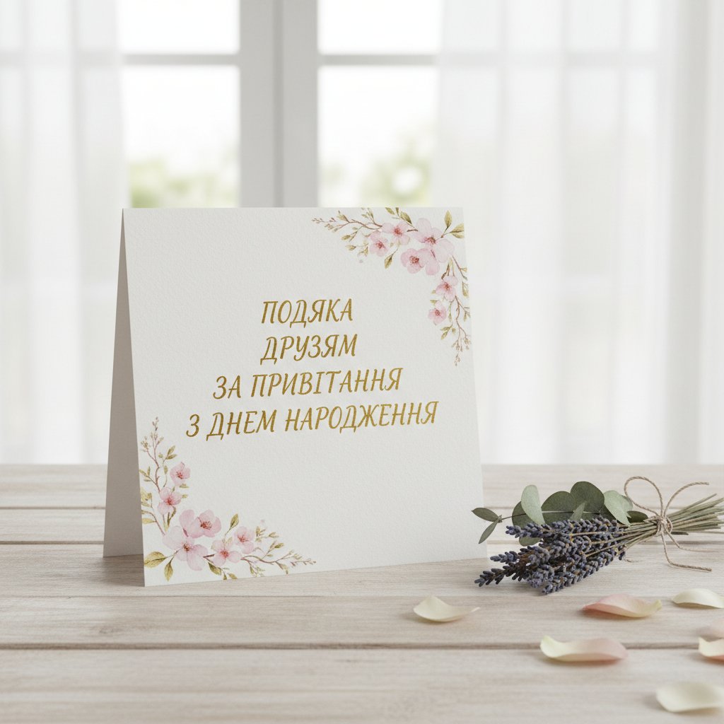 благодарность друзьям за поздравления с днем рождения