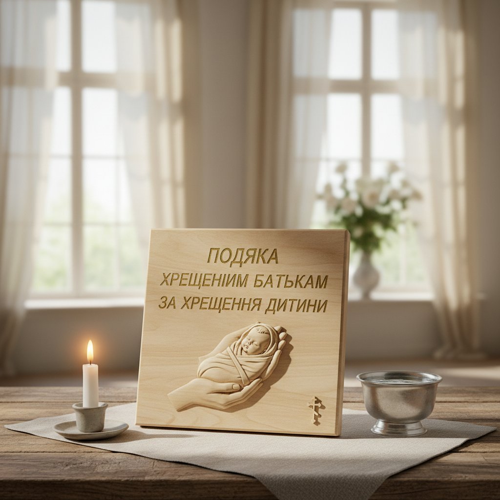 подяка хрещеним батькам за хрещення дитини