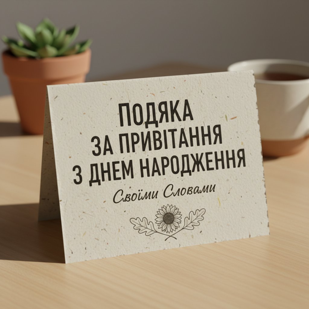 подяка за привітання з днем народження своїми словами