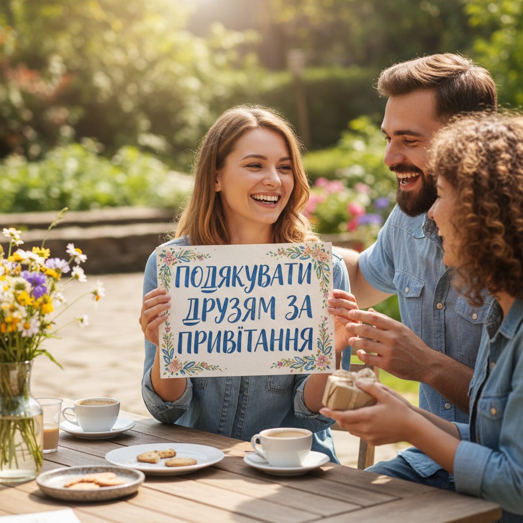 поблагодарить друзей за поздравления