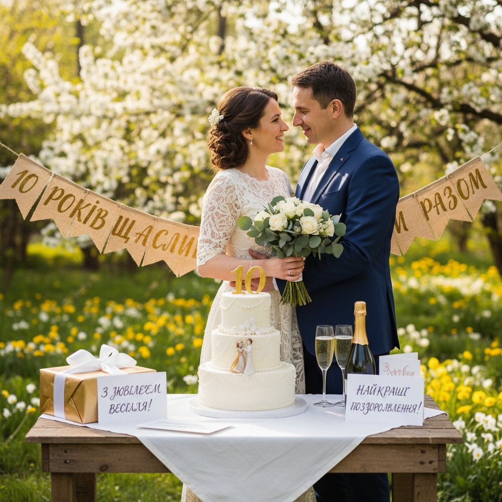 прикольні привітання з річницею весілля 10 років