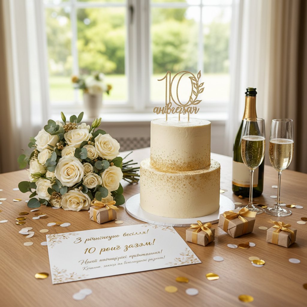 прикольні привітання з річницею весілля 10 років