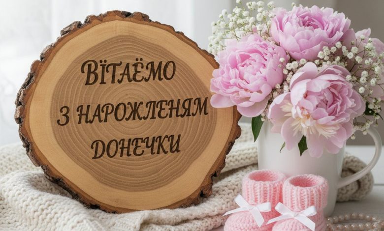 привітання з народженням донечки