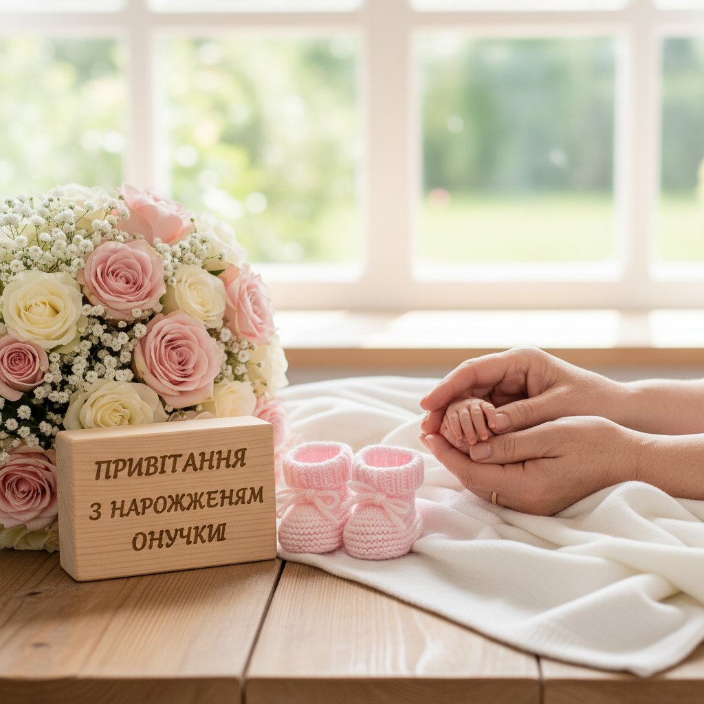 привітання з народженням онучки