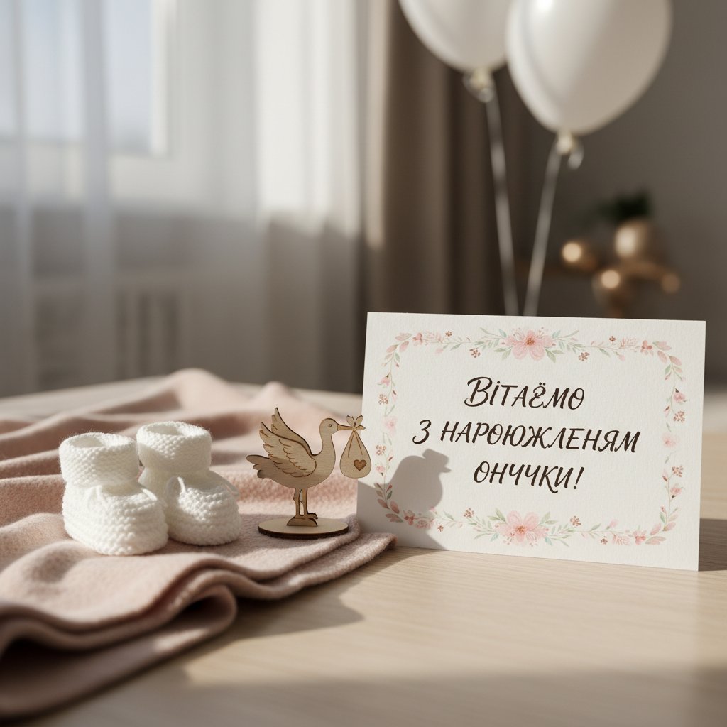 привітання з народженням онучки