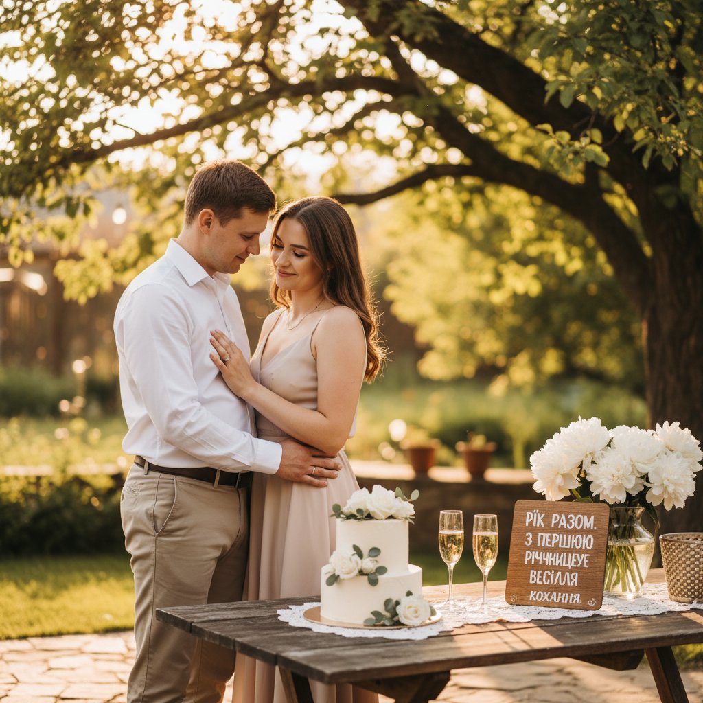 поздравления с первой годовщиной свадьбы