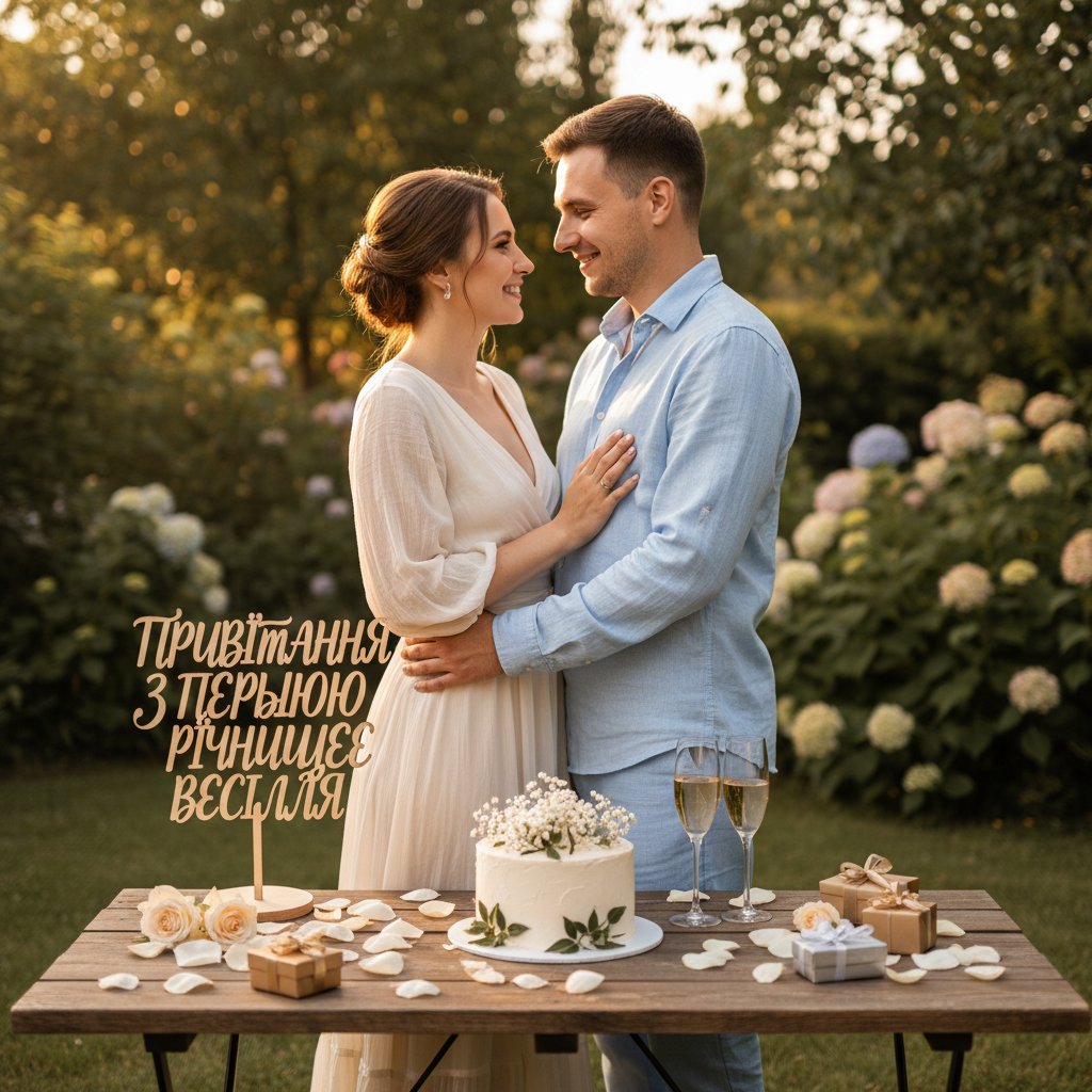 поздравления с первой годовщиной свадьбы