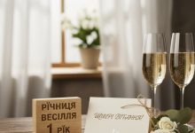 річниця весілля 1 рік привітання