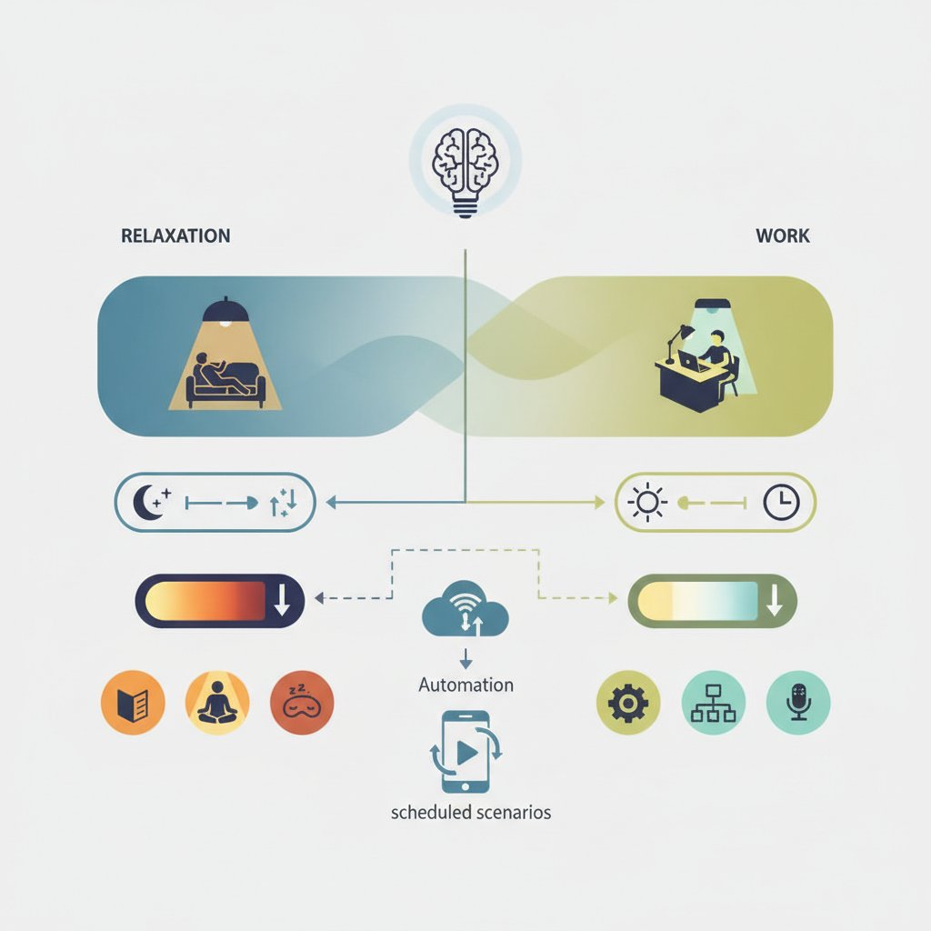 Розумне освітлення 2026: як налаштувати світлові сценарії для відпочинку та роботи