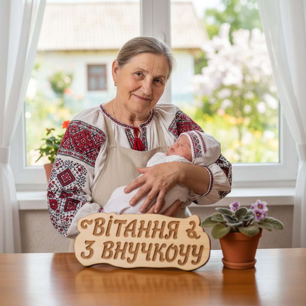 вітання з внучкою