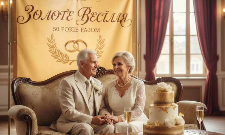 золоте весілля привітання