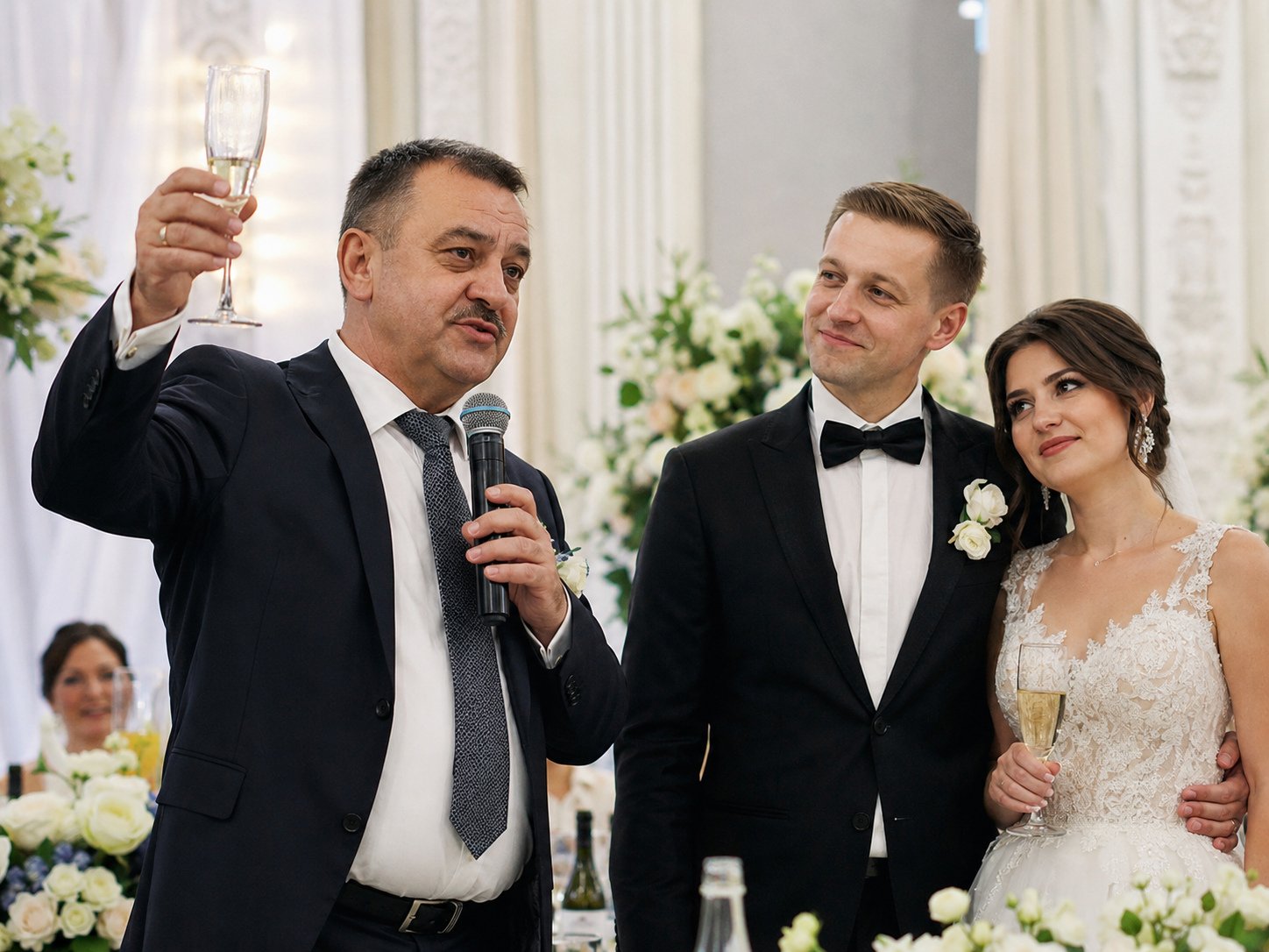 Тост від хрещених на весіллі