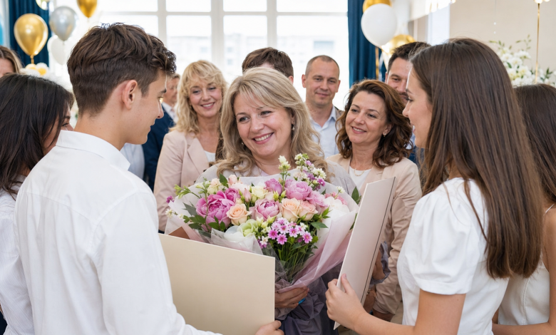 Подяка класному керівнику від учнів і батьків на випускний